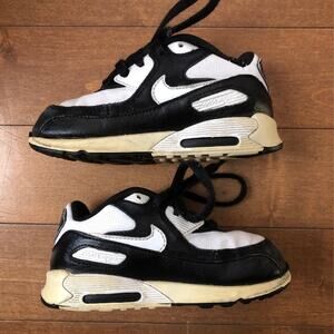 Nike Air Max 90 Toddler Sneakers Black White 2009 Size 7.5C Vintage